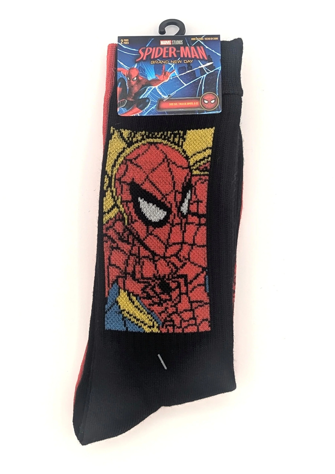 Spiderman Brand Newe Day Socks 2 Pack NEW