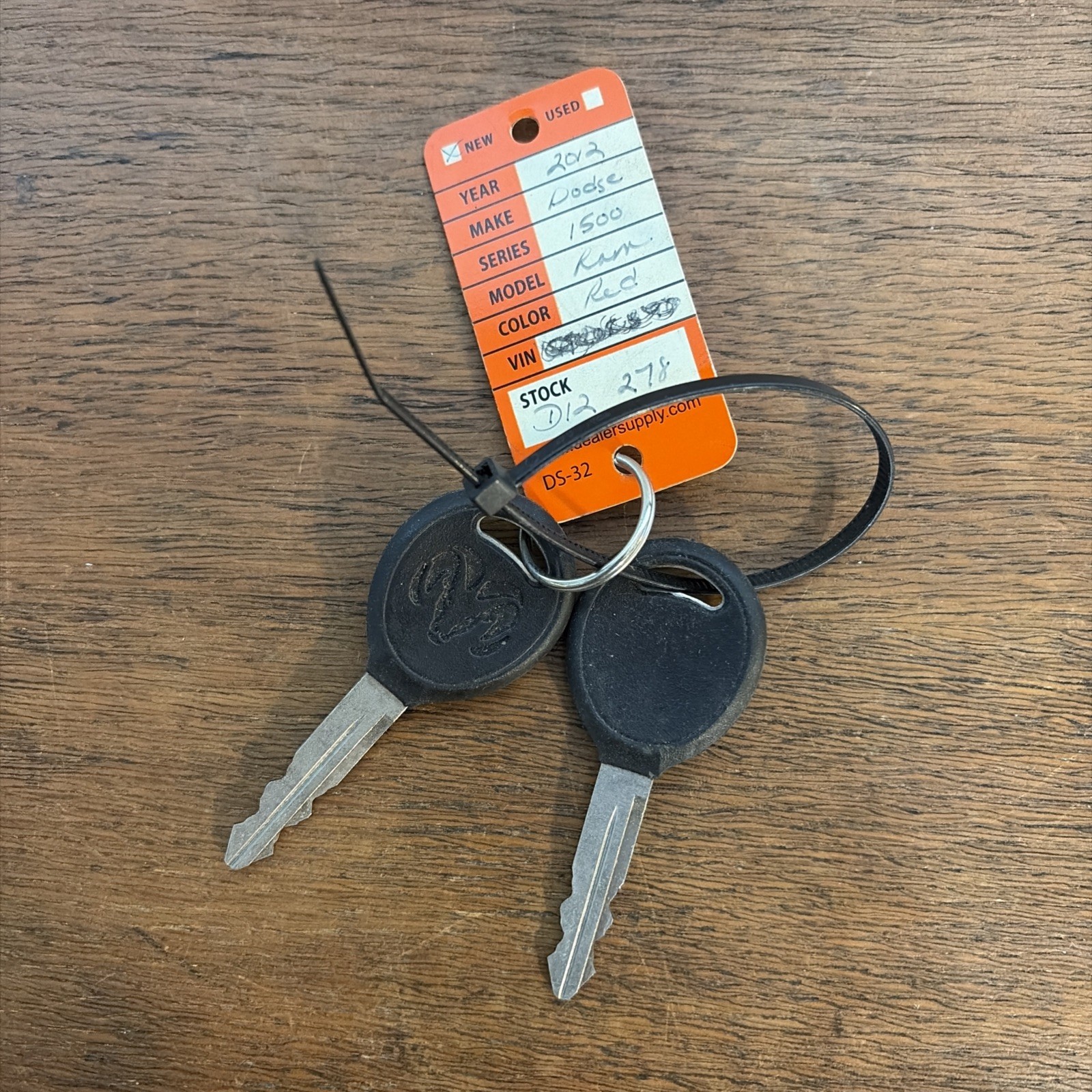 Vintage Set of Automotive Keys Lot of 2 Dodge 2012 Ram 1500