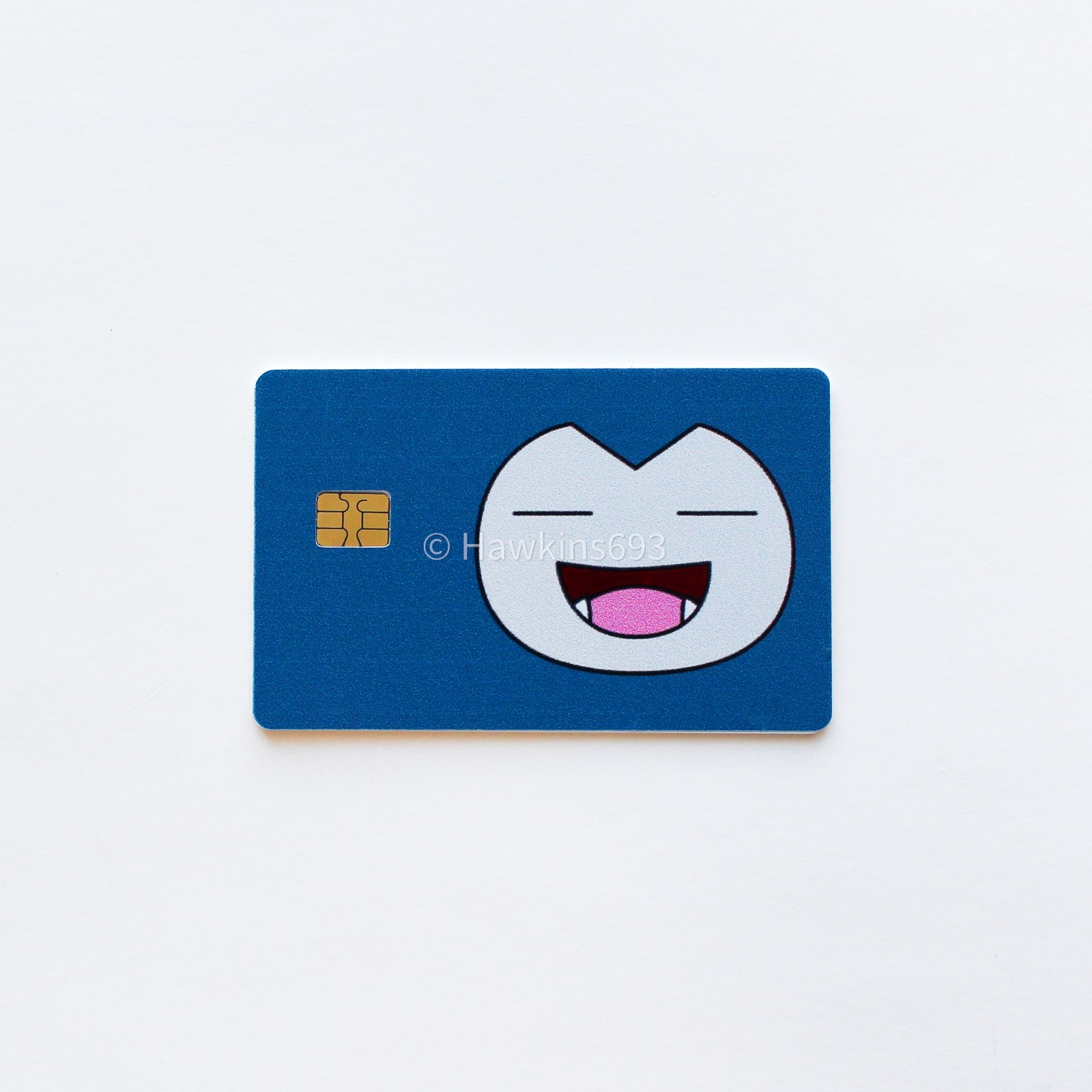 Snorlax Face Card Skin – PVC Vinyl Debit Sticker Pokémon Small Chip Art