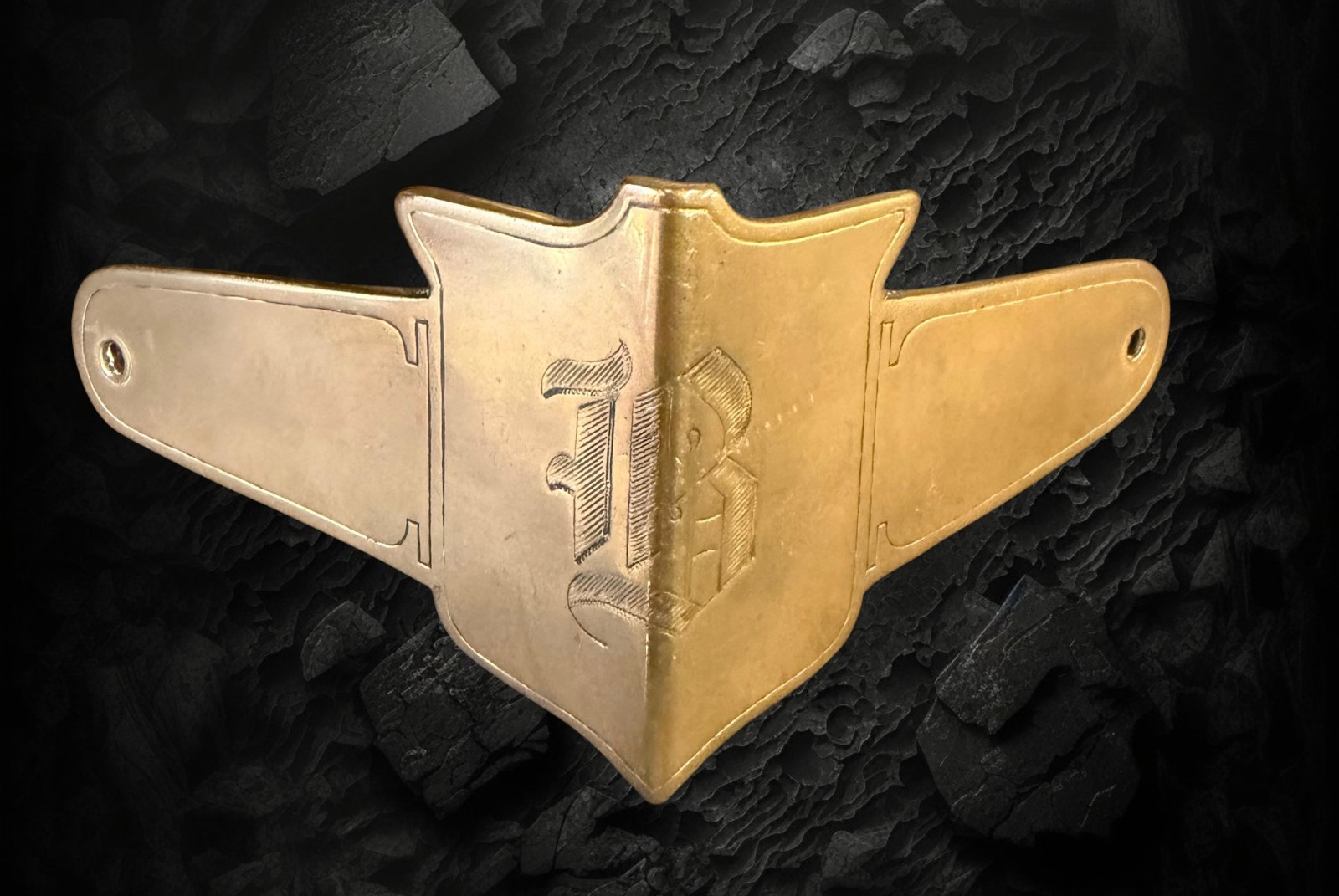 1917 Biddle Model D Custom Radiator Emblem Clark Harrah Collection Rare