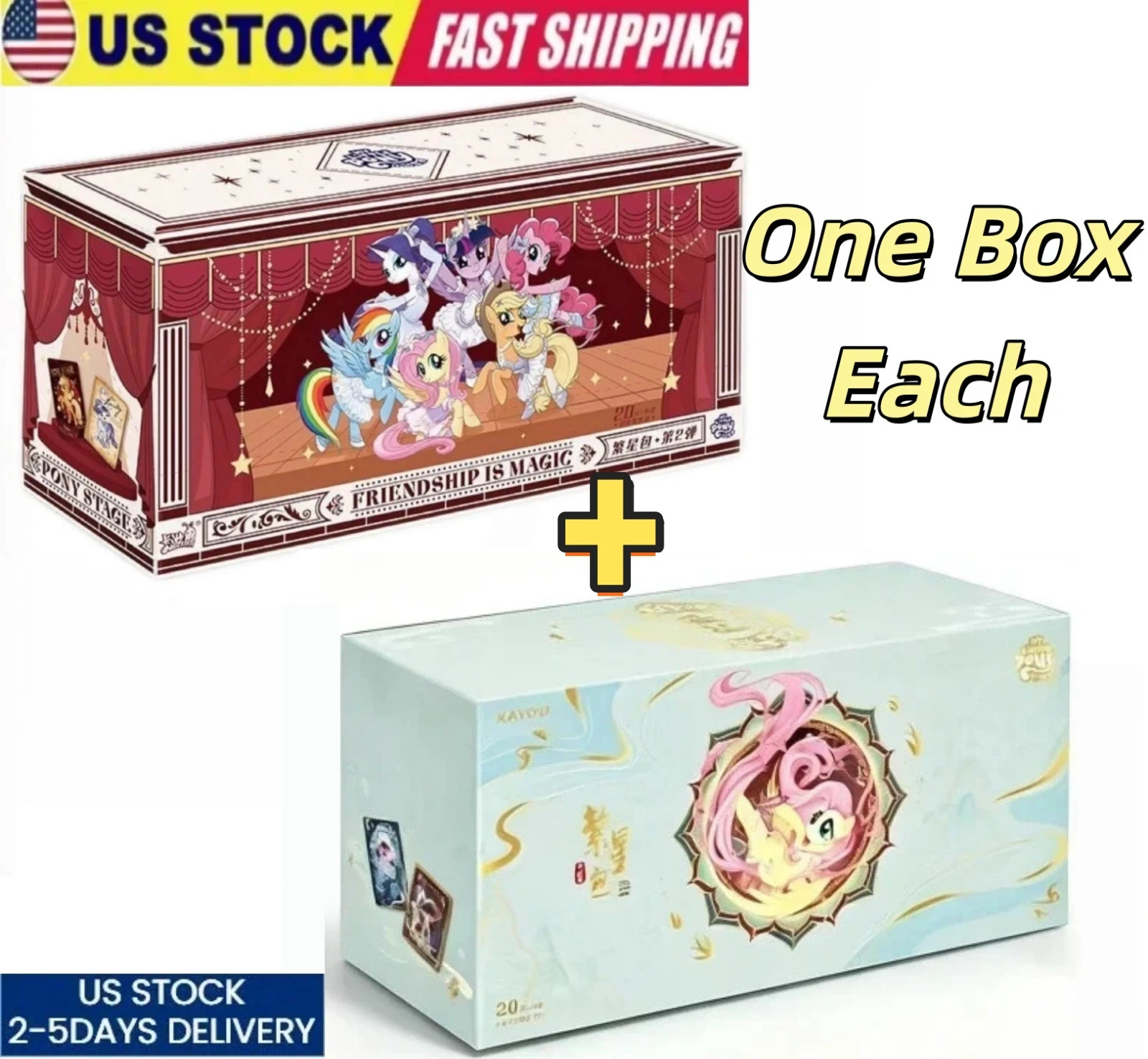 Lot 2 Kayou My Little Pony Friendship Is Magic Booster Trading Card Wave 2+3 Box