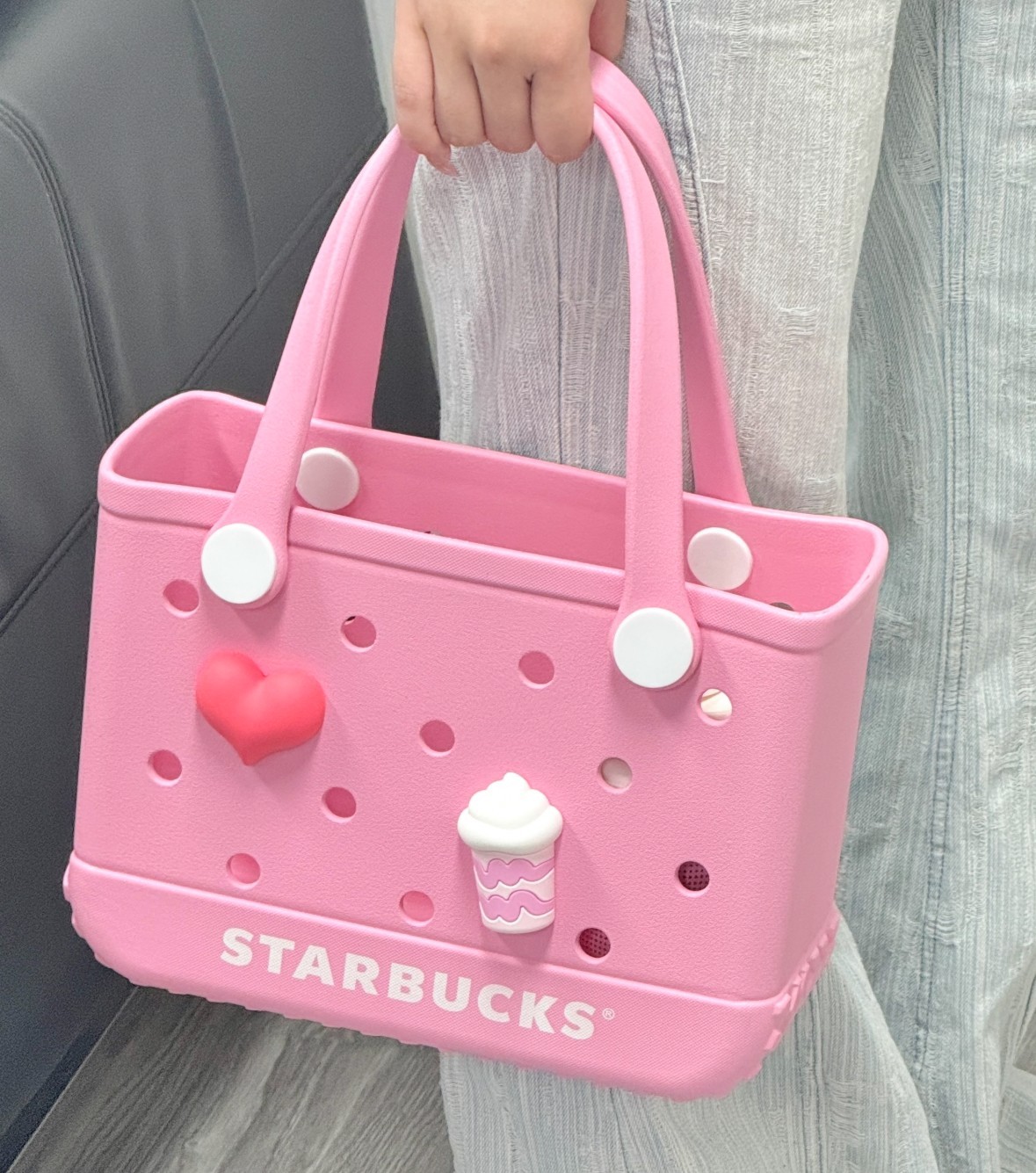 Starbucks 2025 China Summer Frappuccino Party Pink Hand Bag