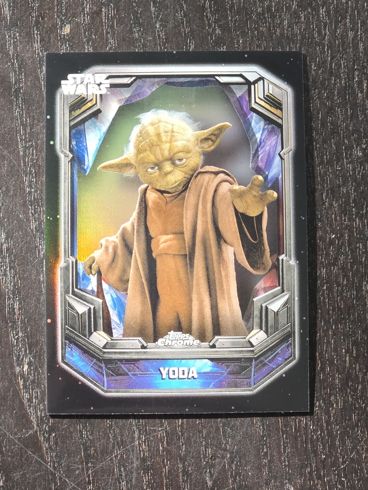 2026 Topps Chrome Star Wars Yoda Cosmic Crystals #COS-42