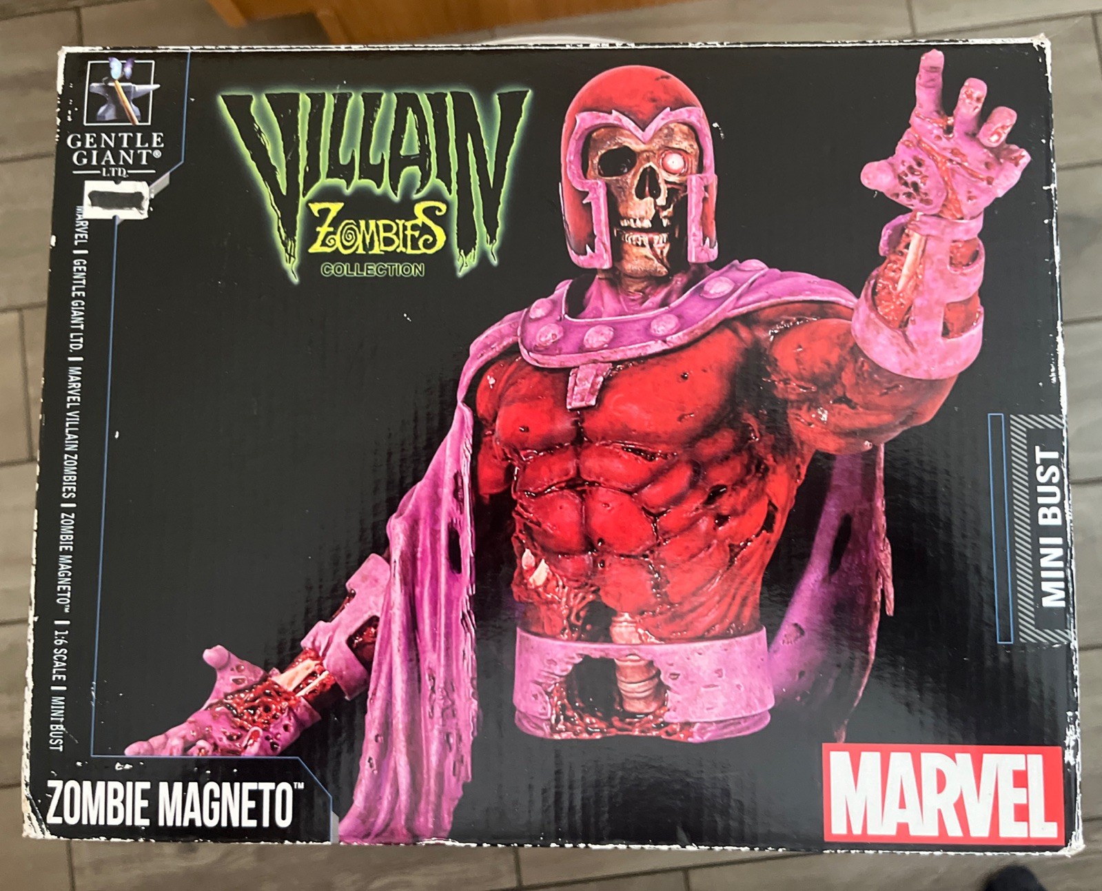 Marvel Zombie Magneto Villain Zombie Gentle Giant 309/1500 Exclusive Mini Bust
