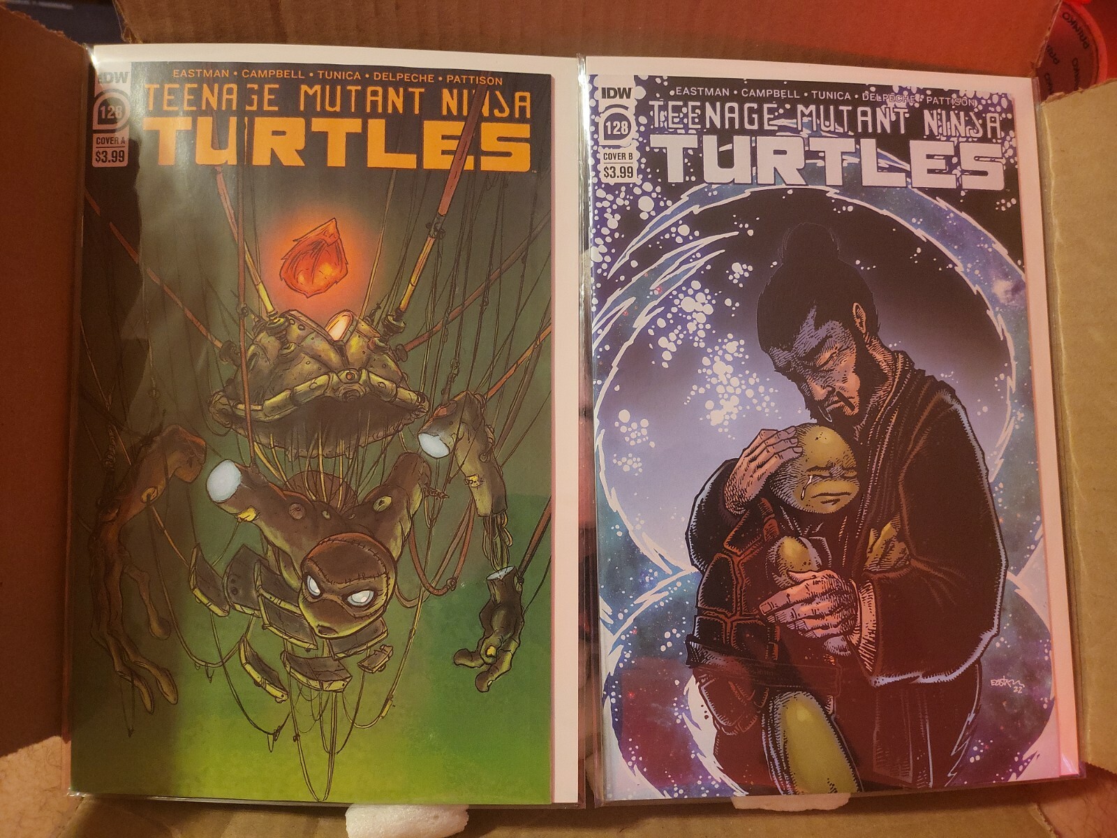 TEENAGE MUTANT NINJA TURTLES #128 (SET OF 2) A / B 1st FULL APP VENUS Tmnt New 