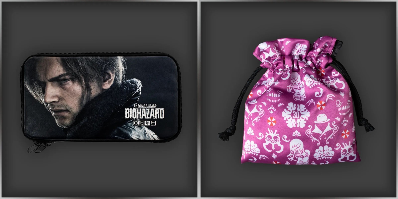Preorder Set of 2 Resident Evil 30th Exhibition Creature Pouch w/ Multi Pouch