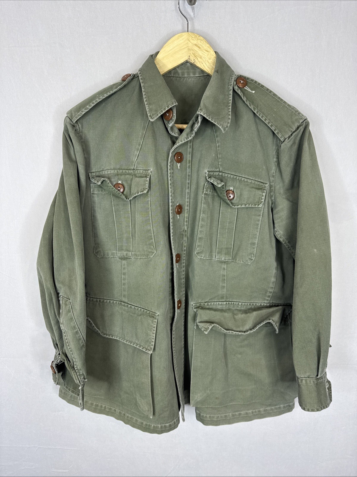 Vintage Canadian Army 1949 Pattern Bush Jacket Womens M Cotton Drill