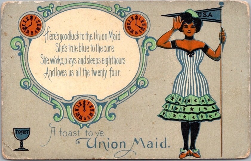 Vintage Drinking / Greetings Postcard \