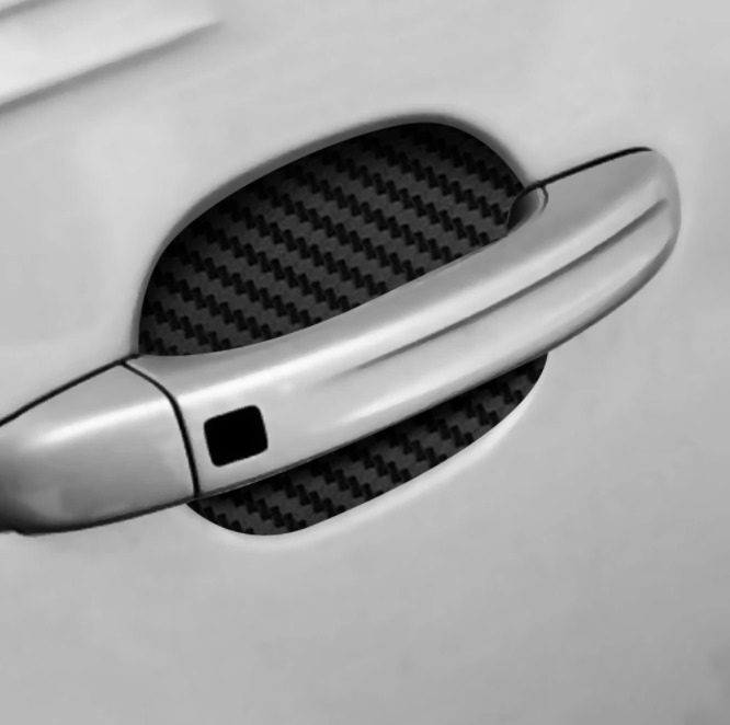 USA 4pcs Car Handle Protection Film Universal Carbon Fiber Door Sticker Scratchs