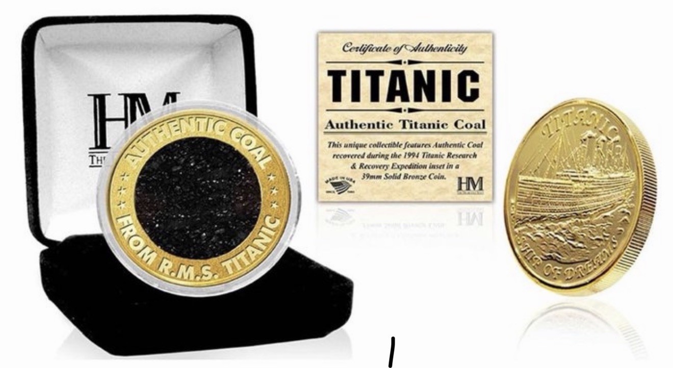 R.M.S TITANIC - Authentic & Original Coal from the RMS TITANIC