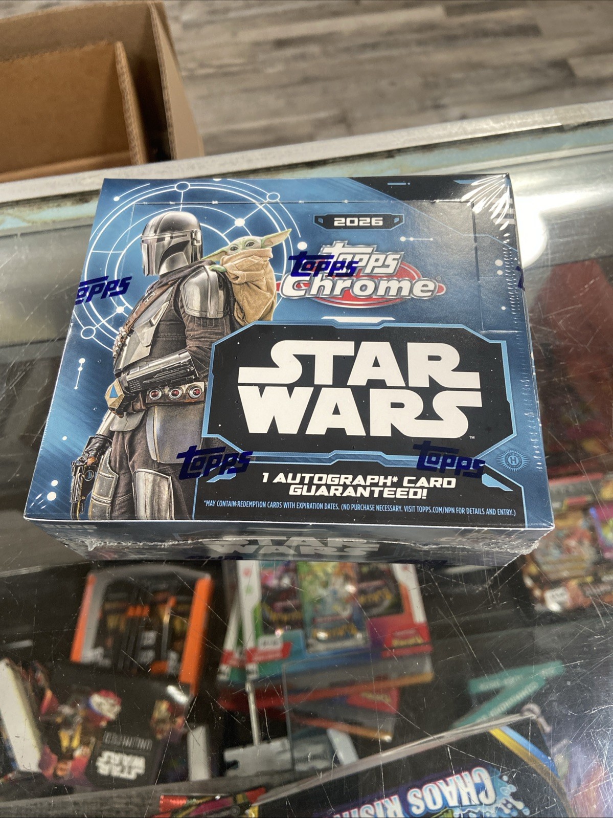 2026 Topps Chrome Star Wars Hobby Box - Factory Sealed - 1 Auto - IN HAND 2026 Topps Chrome Star Wars Hobby Box - Factory Sealed - 1 Auto - IN HAND