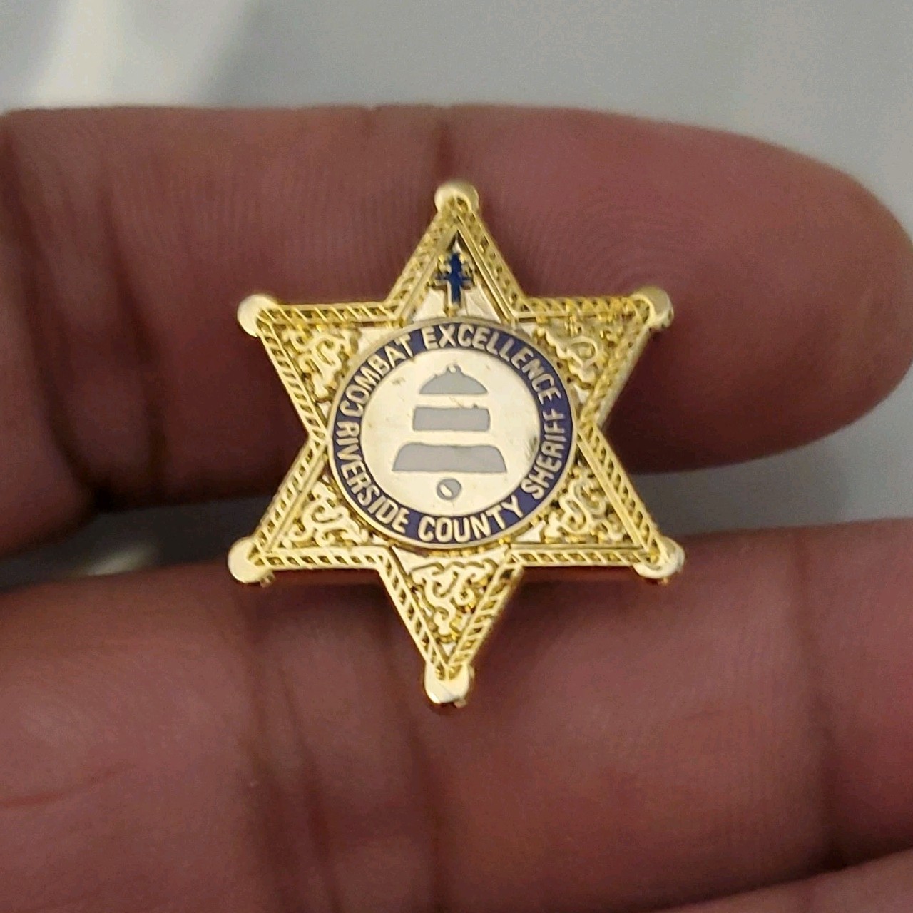 RARE Riverside County Sheriff Combat Excellence Pin