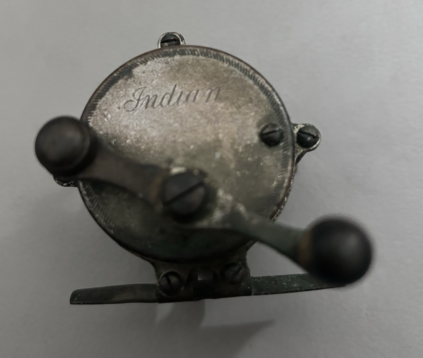 Vintage 1920s Indian Motorcycle Promotional Fishing Reel Model 60 Promo
