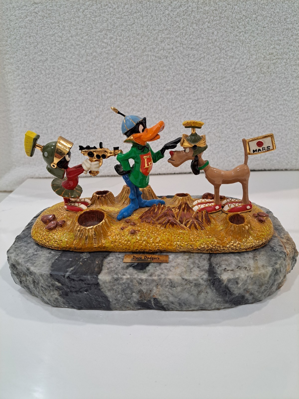 Ron Lee Marvin Martian, Daffy Duck 273/1000 Duck Dodgers Statue. Looney Tunes