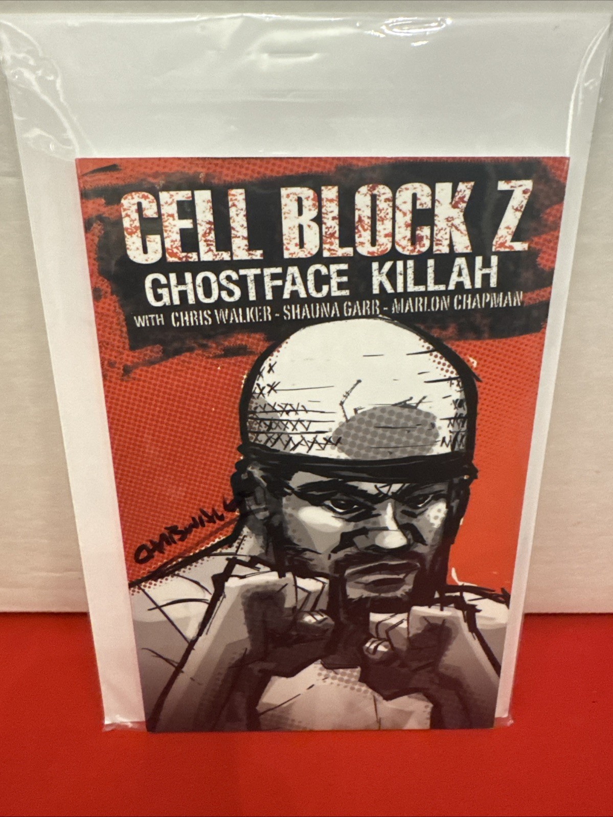 Cell Block Z Ghostface Killah 2009 Chris Walker Signed Wu Tang Graphic Novel