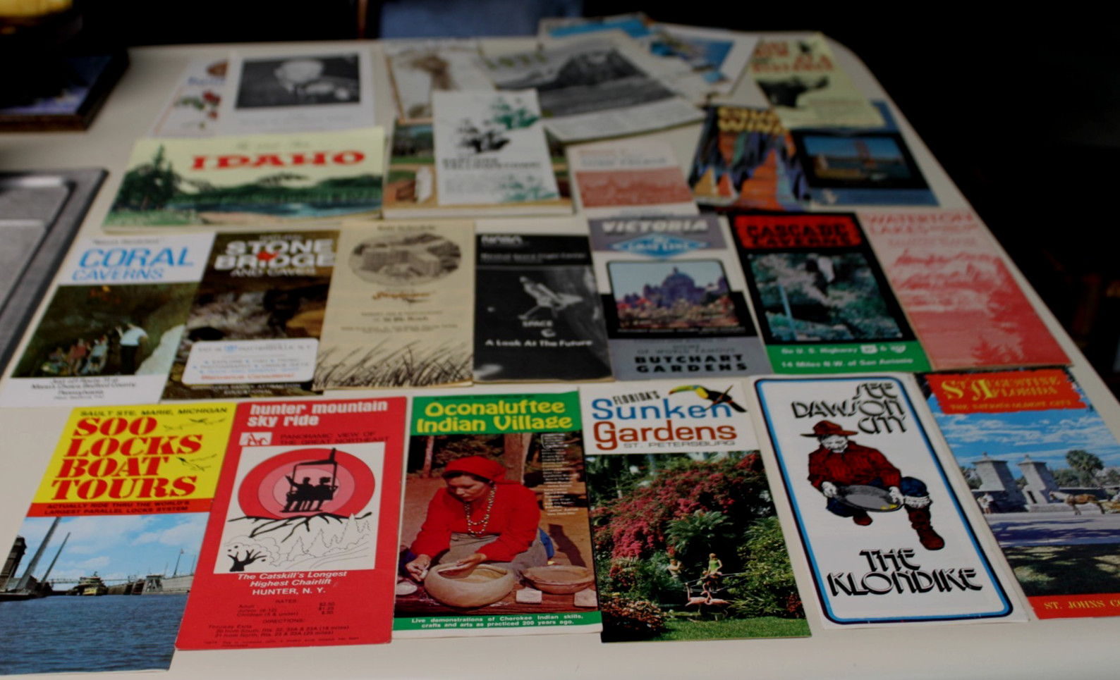 Lot of 30 Vintage Travel Brochures