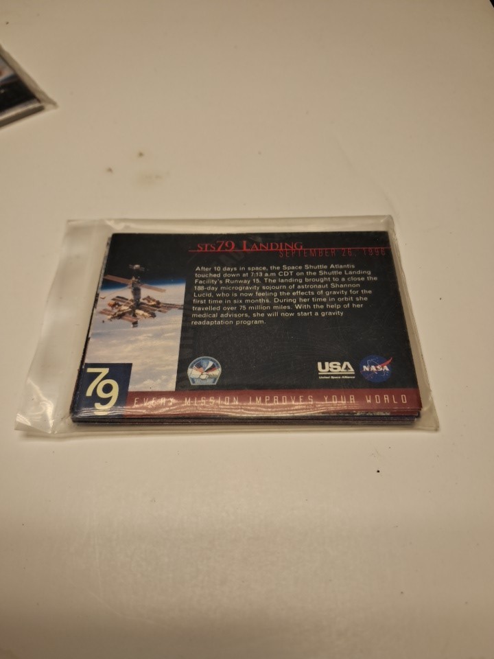  🛰 🚀 STS 79  Landing SEPTEMBER 26,1996  MISSION CARDS Space 🛰🚀 Unopened Pack