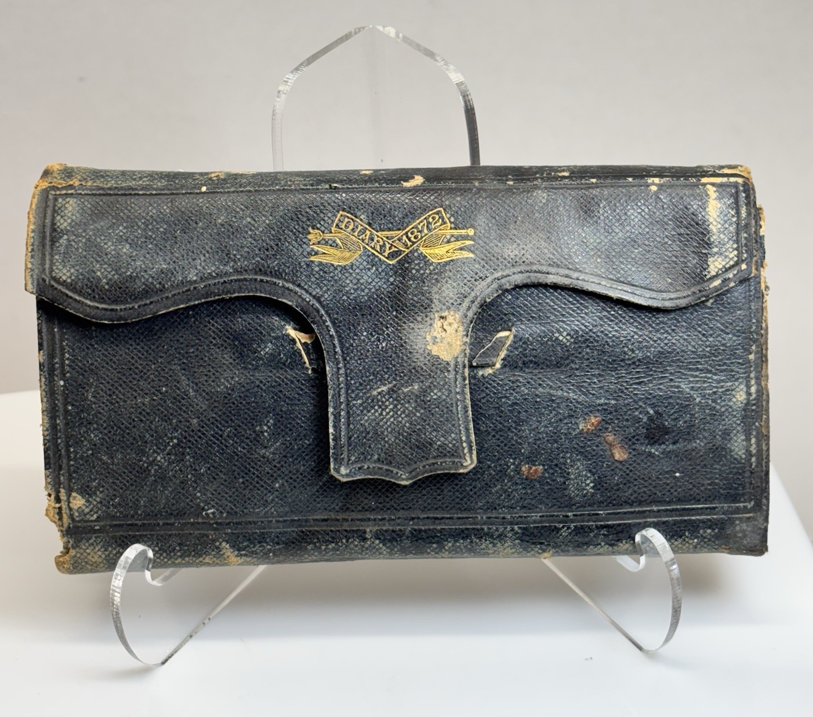 1872 Antique Diary NY Railroad, Stokes Scandal, Store Keepers Journal