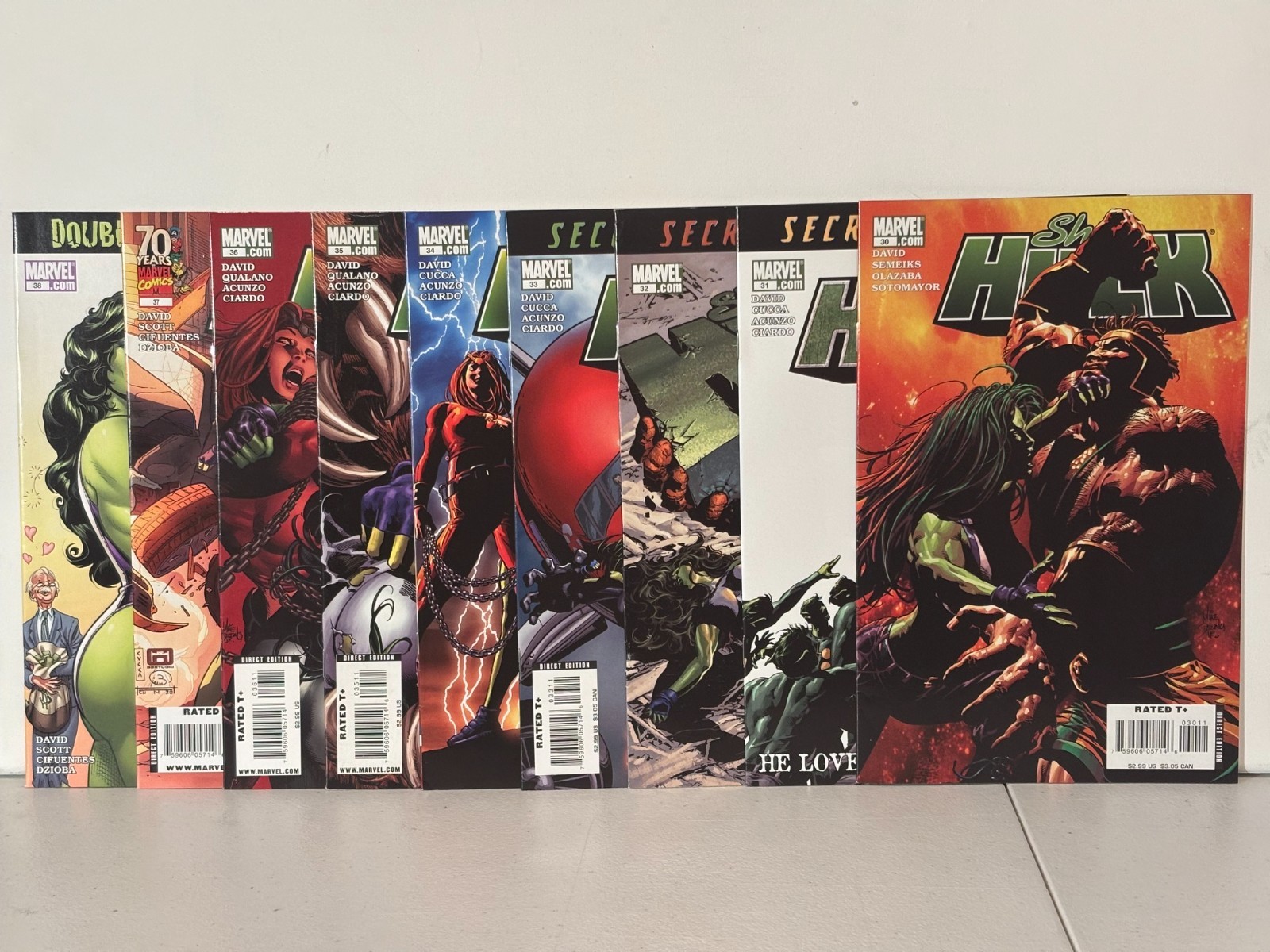 SHE-HULK (Vol.2) 22-38 - 2007-09 - Peter David - Mike Deodato & Greg Land covers
