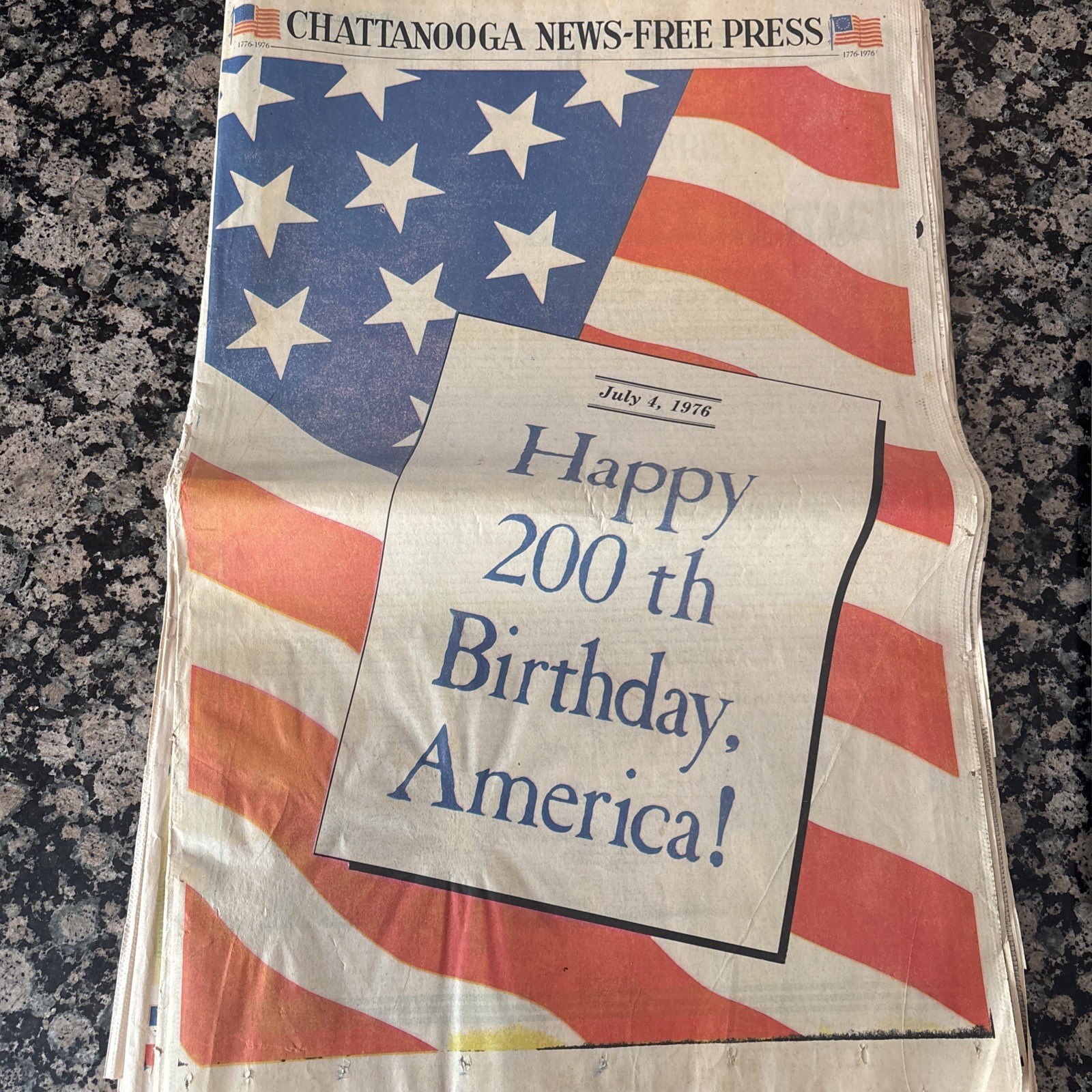 July 4, 1976 CHATTANOOGA news-Free press Complete Newspaper.