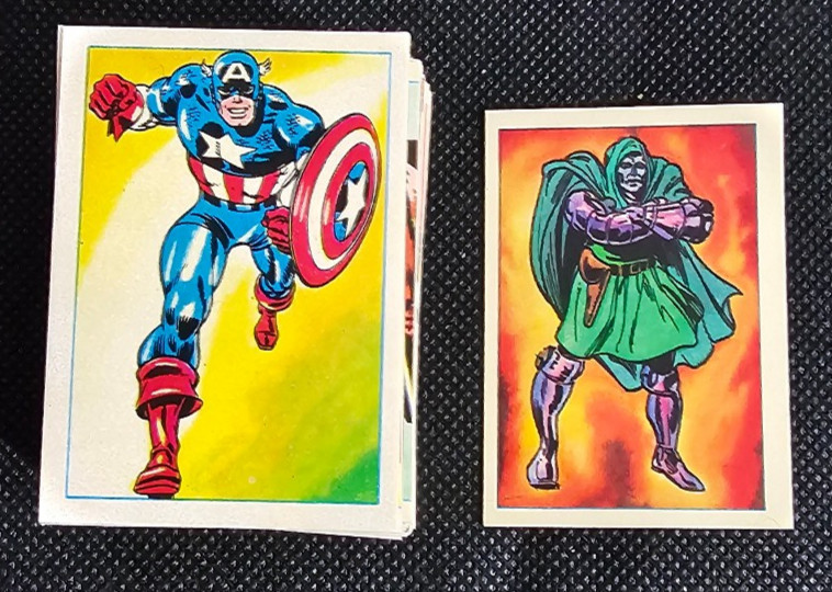 1984 LEAF MARVEL COMICS SECRET WARS COMPLETE 180 STICKER SET
