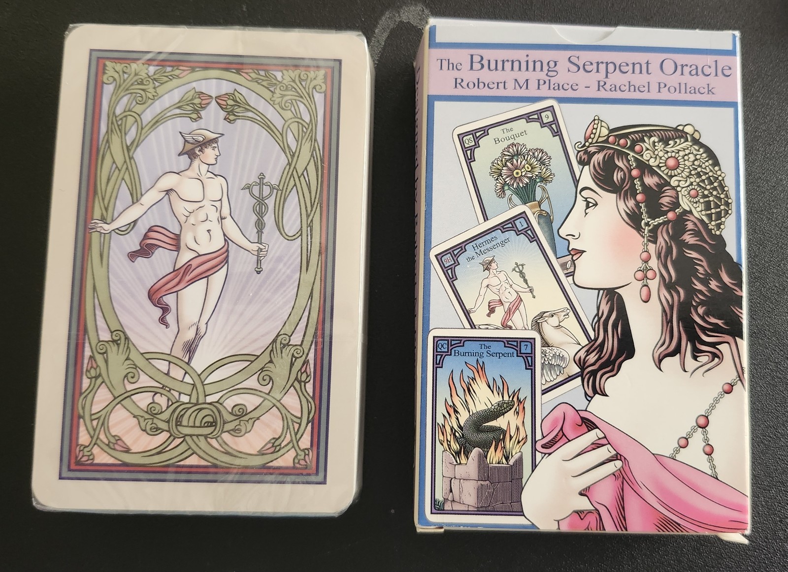 The Burning Serpent Oracle Cards 40 Card Complete Deck Rachel Pollack New