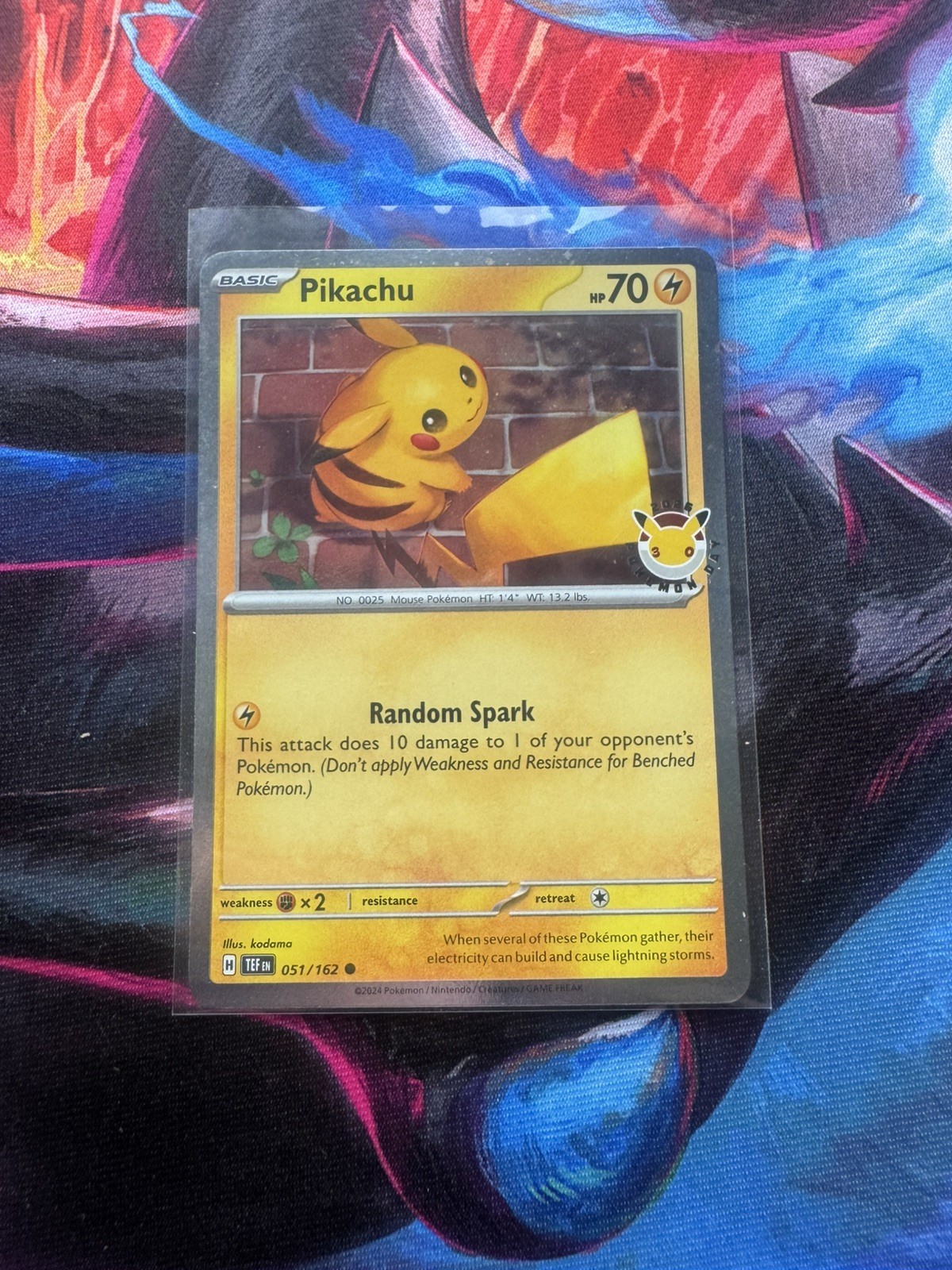 Pikachu 051/162 - Pokemon Day 2026 Promo - Near Mint