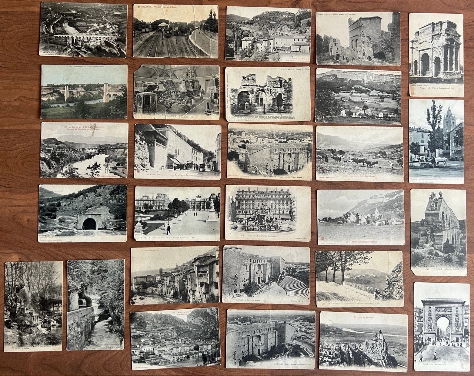 Vintage French Postcard Collection Lot France RPPC Litho Landscape