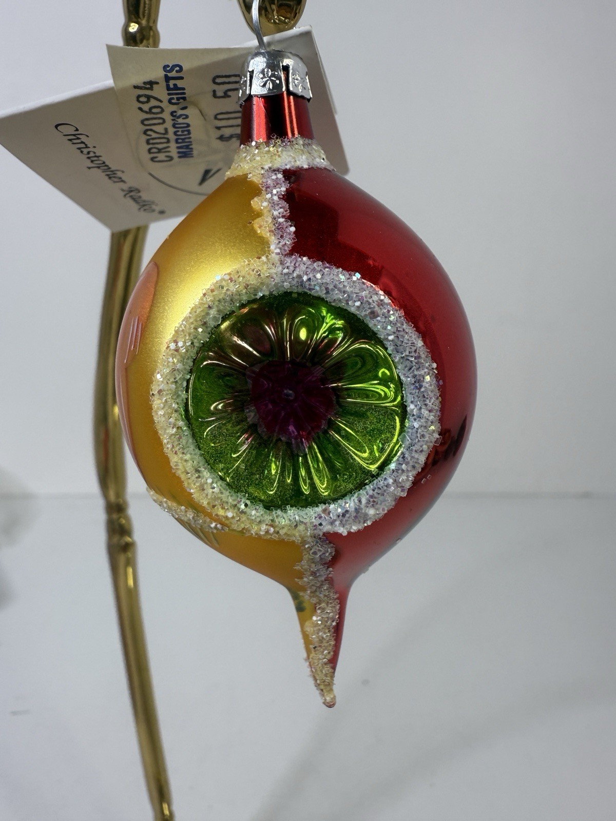 Radko Fantasia Grandmas Own La Petite Teardrop Indent Woodland Squirrel