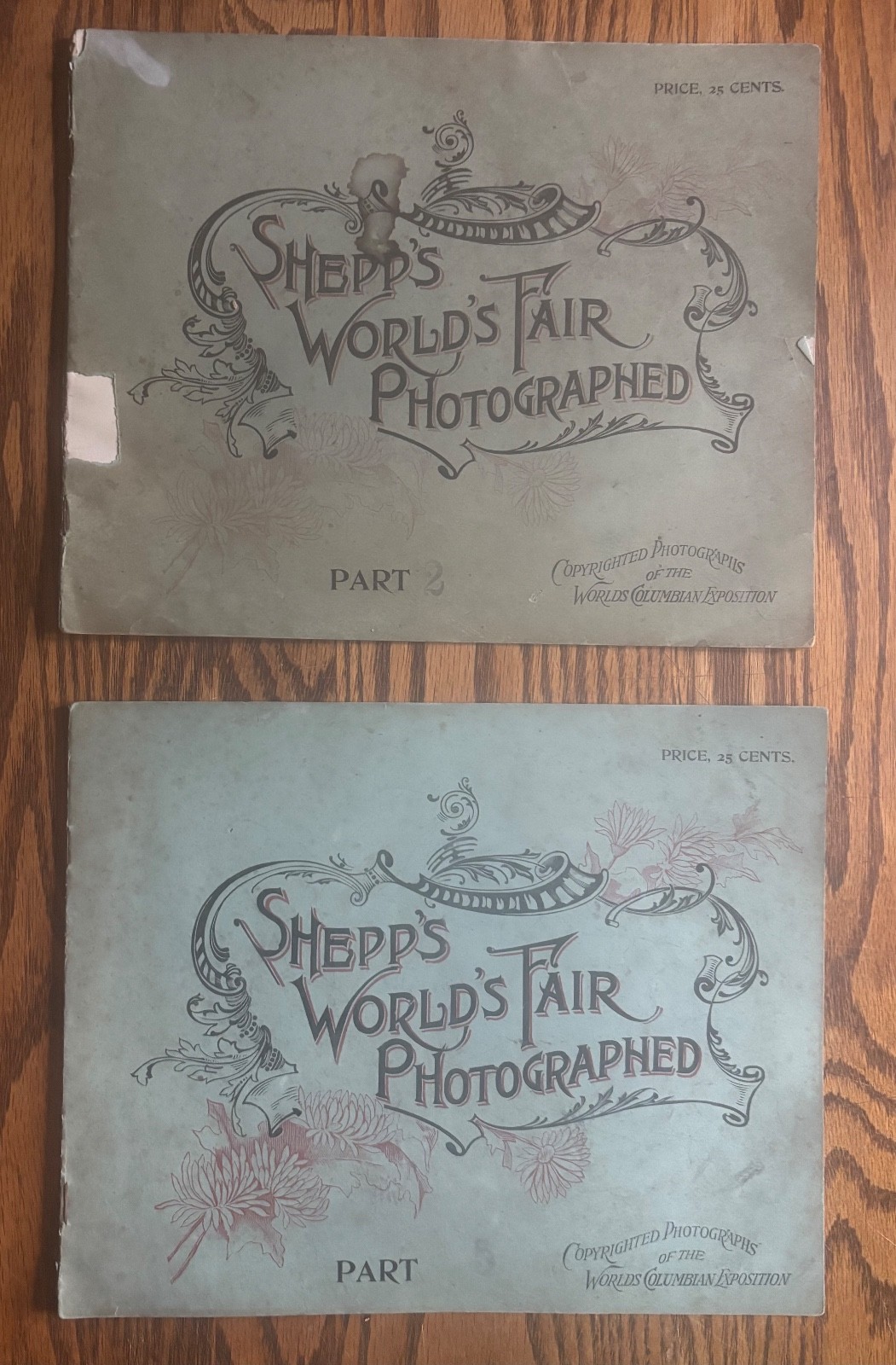 1893 Shepp’s World’s Fair Photographed Parts 2 & 5 Columbian Exposition Booklet