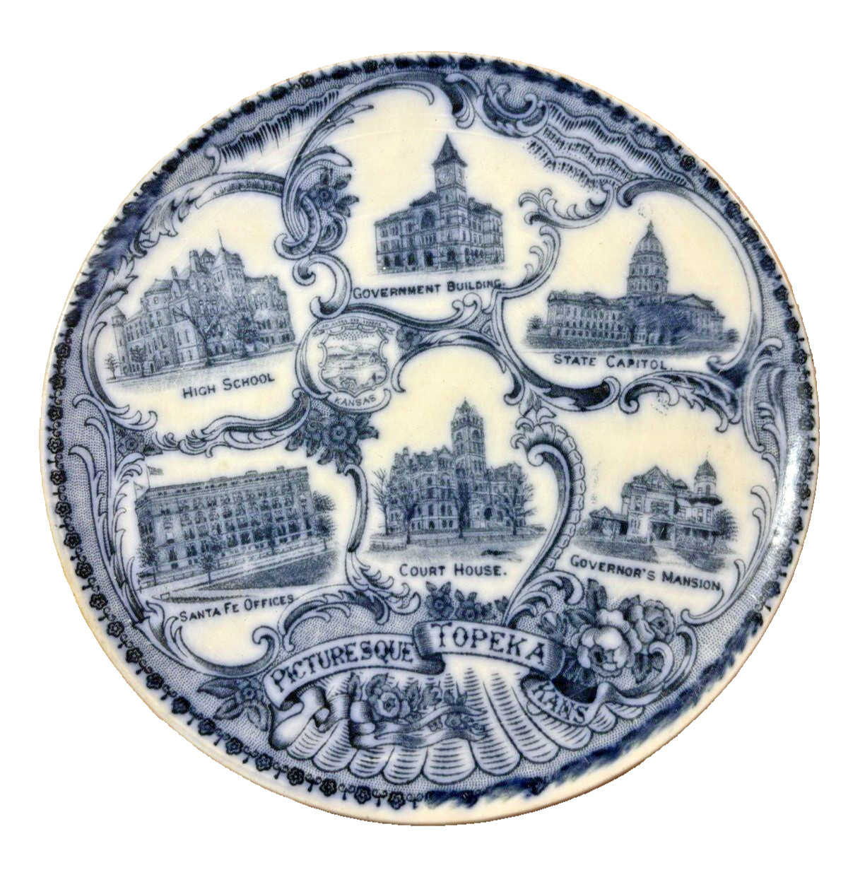 Vintage Topeka Kansas Wheelock England 7.5