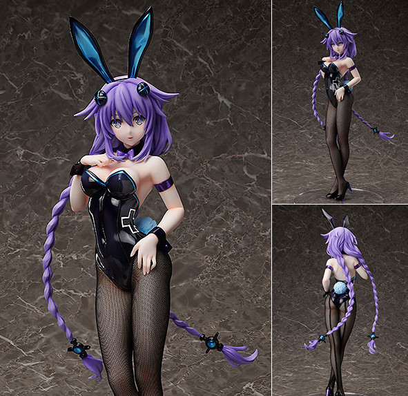 FREEing official Hyperdimension Neptunia Purple Heart Bunny Ver 1/4 Figure Japan