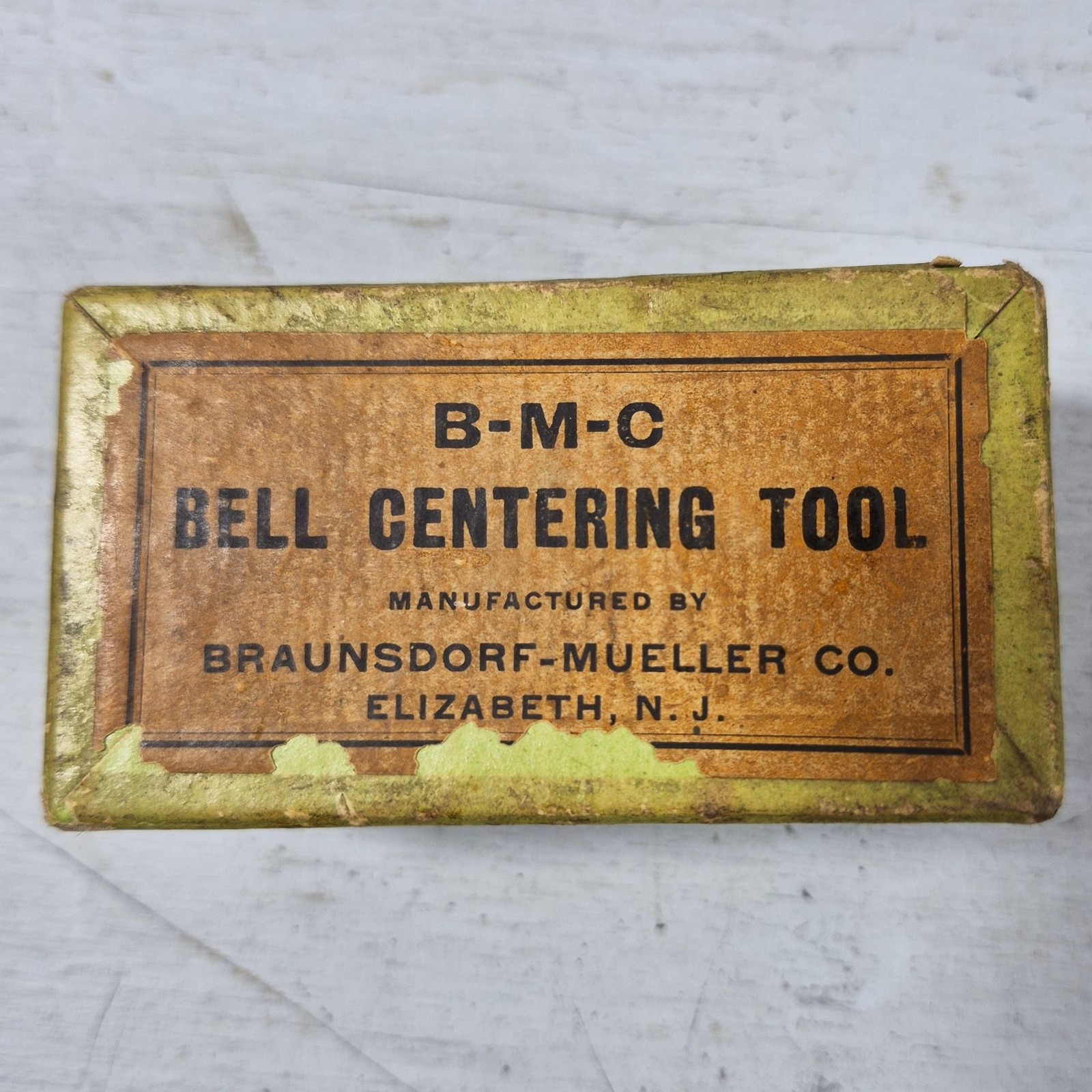 Vintage B-M-C Bell Centering Tool Braunsdorf Muller Co Original Box Plumbing