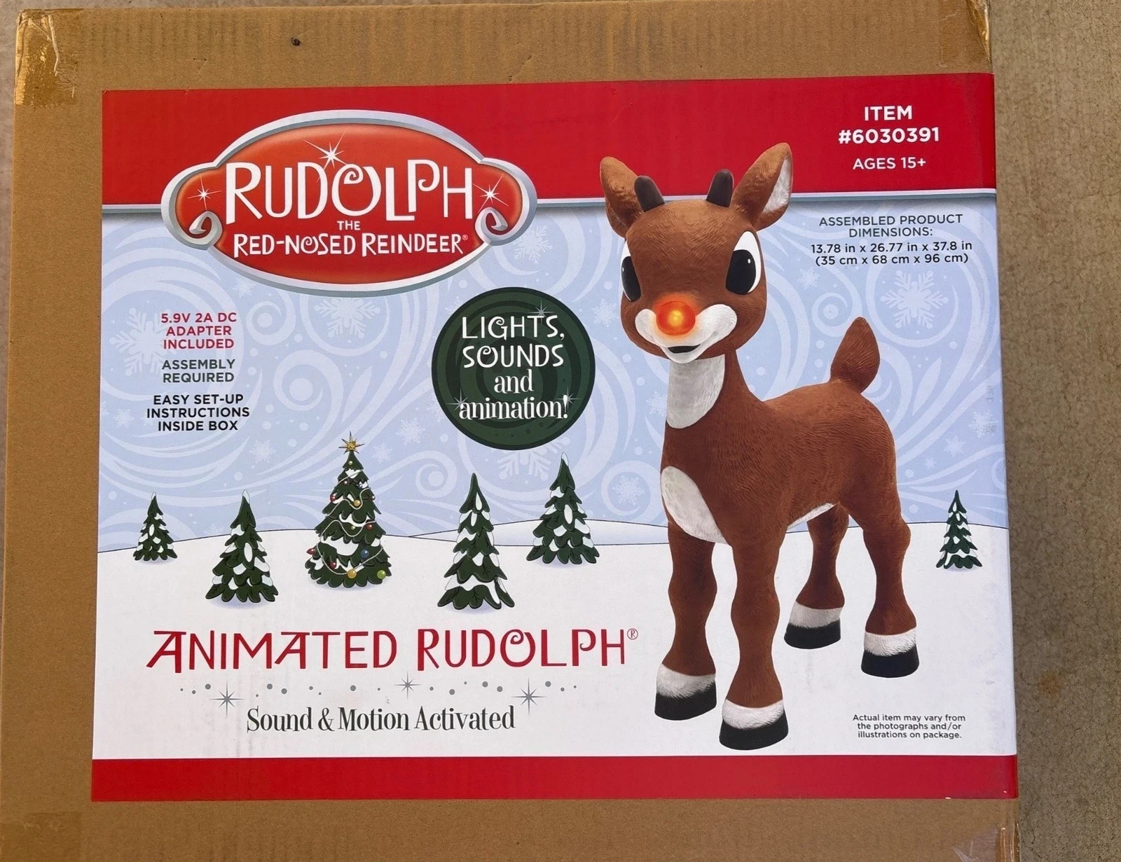 🎄Rudolph the Red-Nosed Reindeer 3.1-ft  Animatronic❄️ Fast Shipping