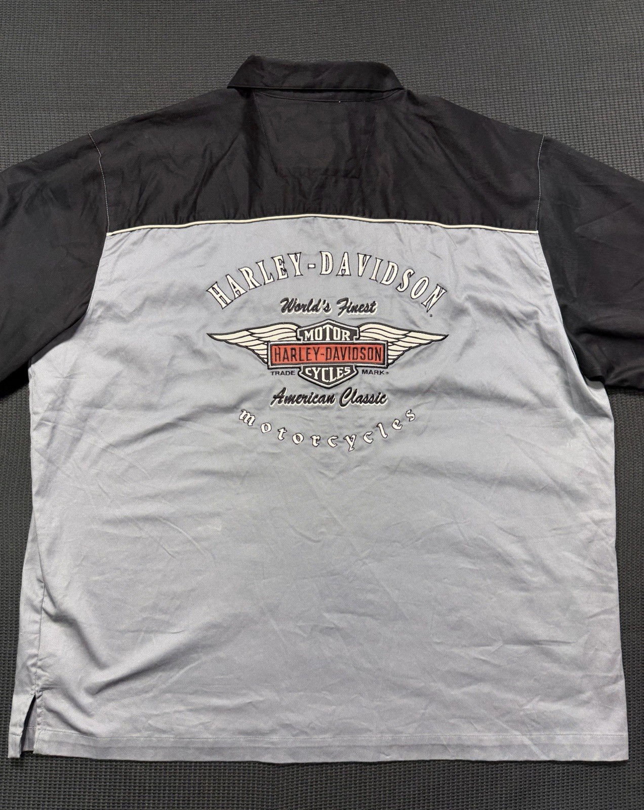 Harley Davison Bottom Up Shirt Vintage 2007 Men\'s 2XL Brand New with Tags