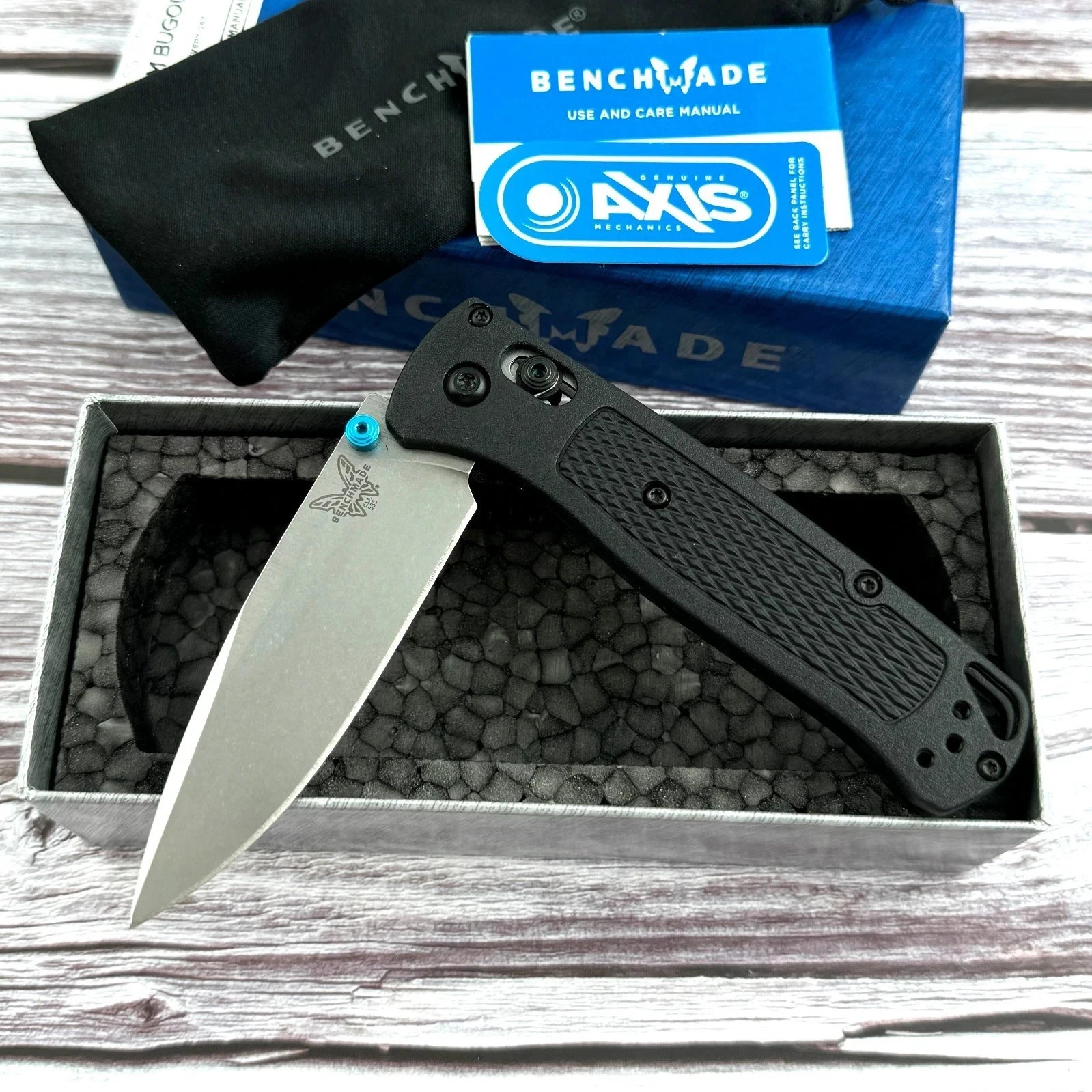 Benchmade 535-SS Knives Limited Bugout S30V Black Grivory Handles USA
