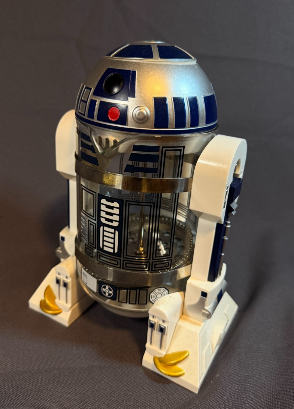 Official STAR WARS R2-D2 FRENCH PRESS Coffee Maker 32 oz - ThinkGeek - Lucasfilm