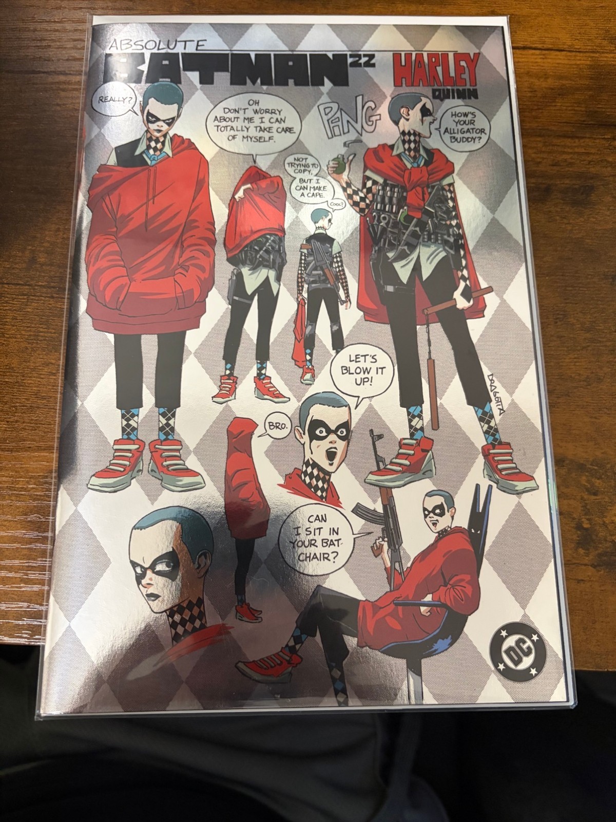 ABSOLUTE BATMAN #22 FELIX COMIC ART NICK DRAGOTTA FOIL DESIGN EXCLUSIVE