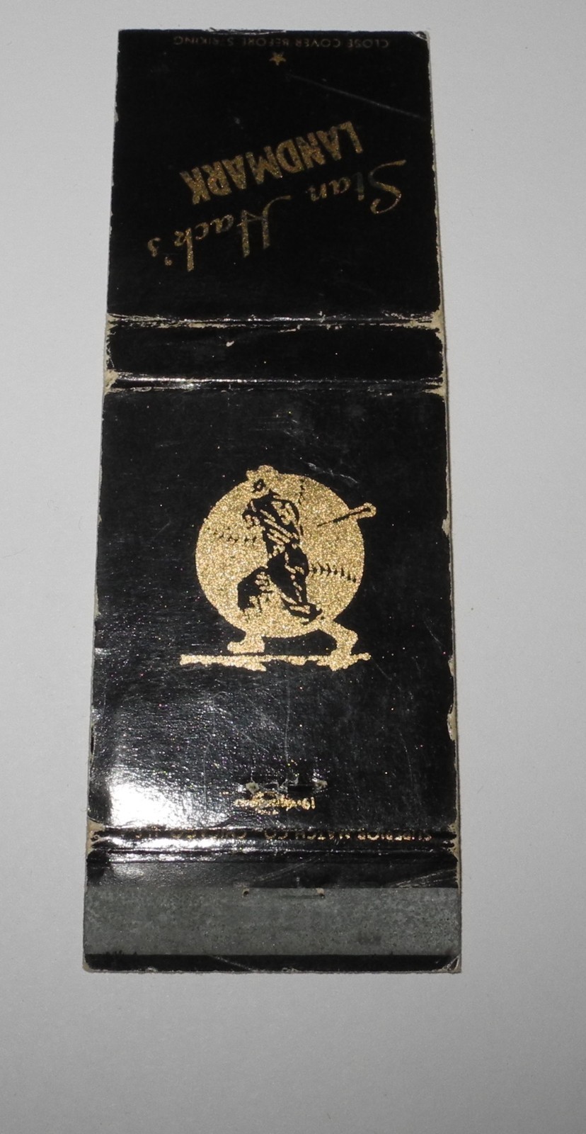 Vintage Baseball Stan Hack's Cubs Restaurant Lounge Souvenir Pin Matchbook Match