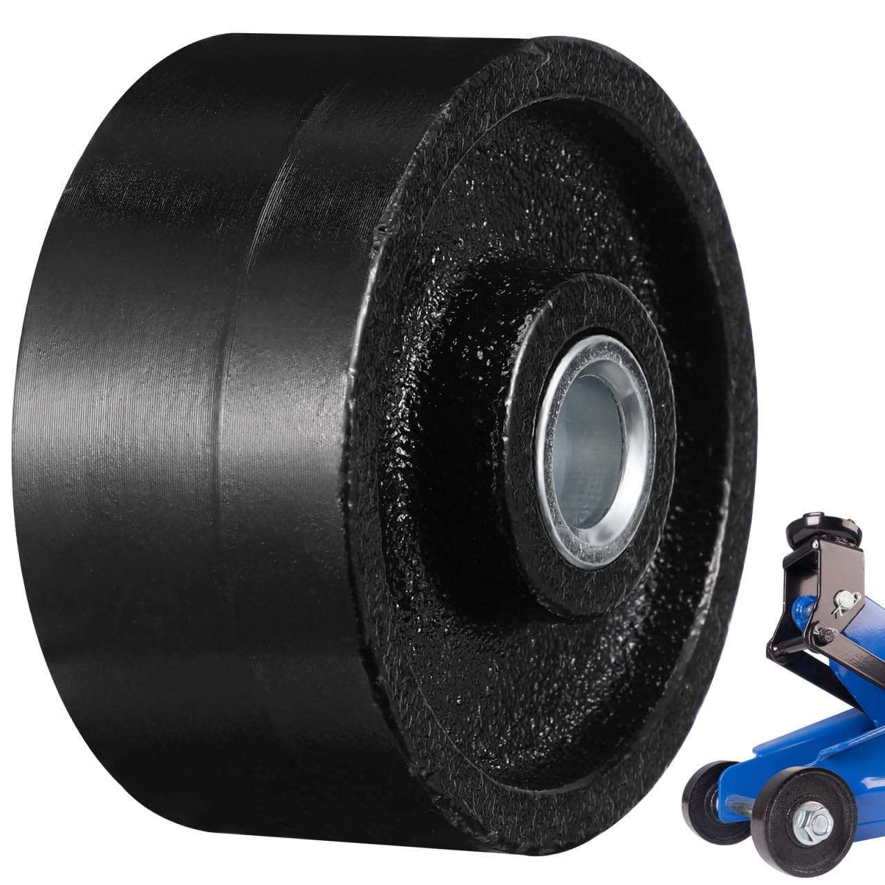 Jack Front Wheel , 2.5 Inch Iron Floor Jack Parts for 2 Ton Hydraulic Horizon...