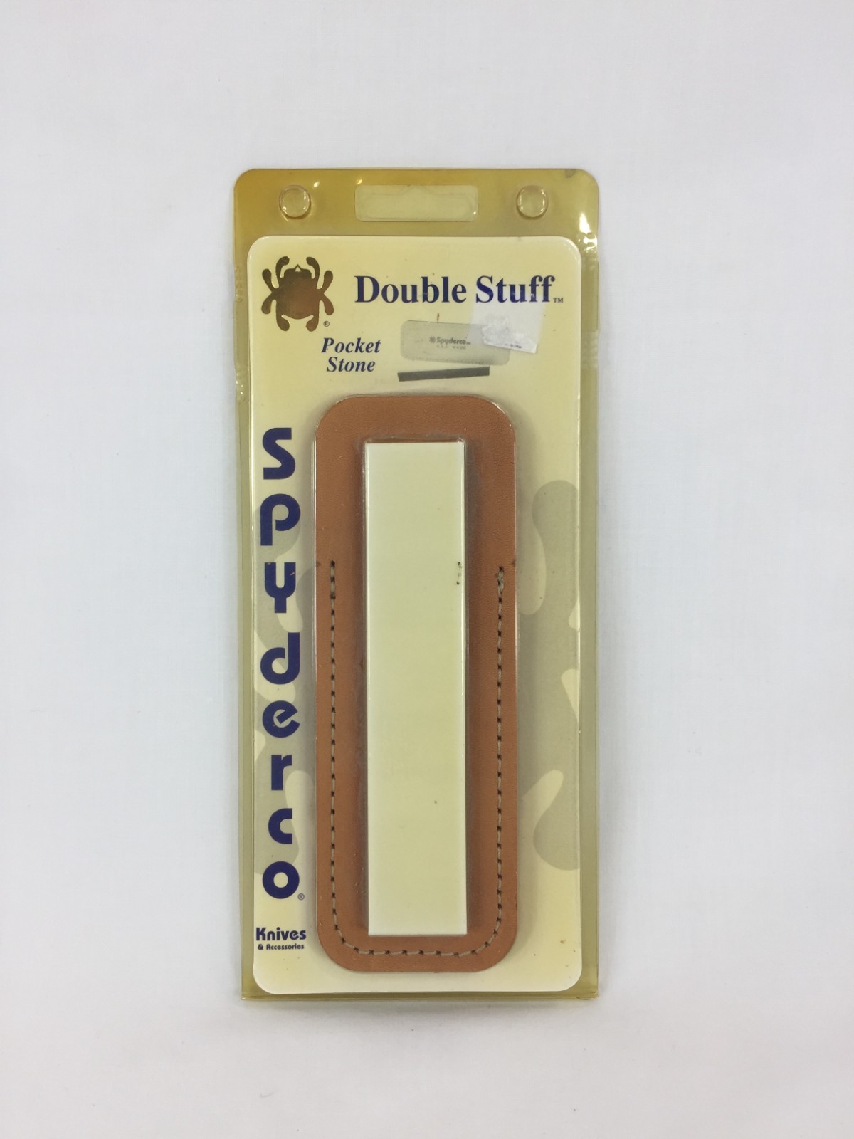 Vintage Spyderco Double Stuff 303MF Pocket Stone Fine And Medium Grit NEW NIP