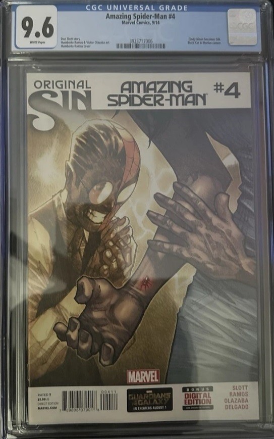Amazing Spider-Man #4 CGC 9.6 (2014) 1st Appearance Of Silk - Humberto Ramos 