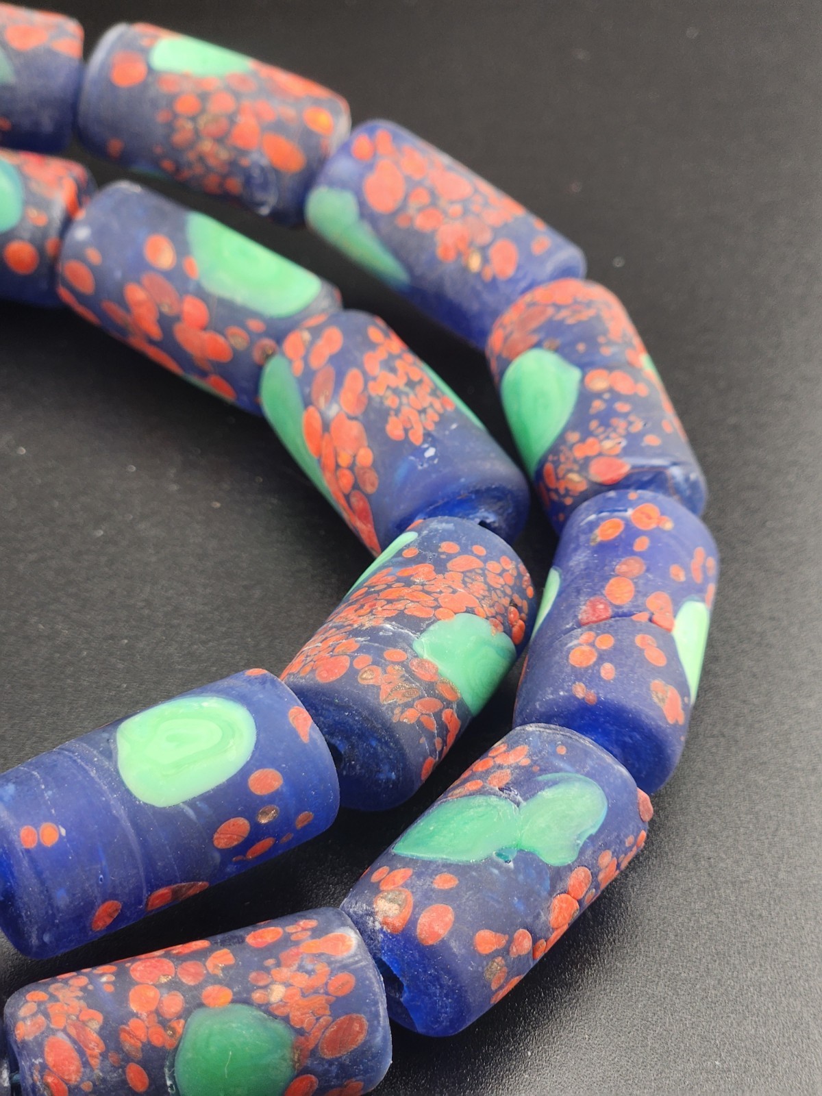 Vintage African Style Trade Beads 14mm Beautiful Strings