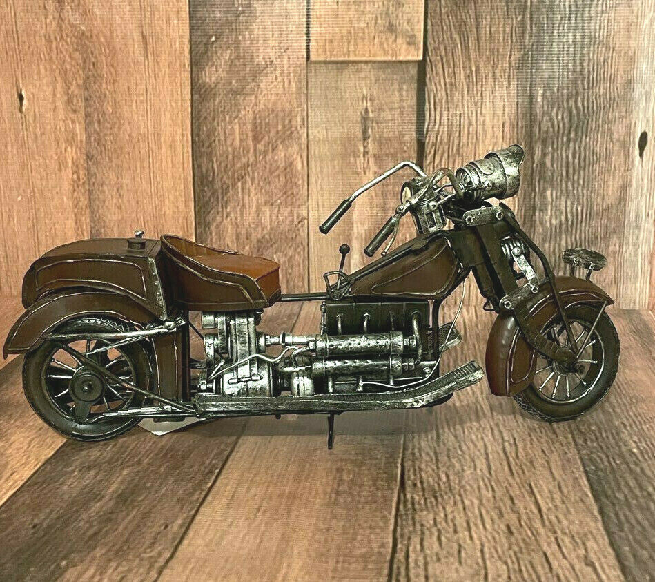 Vintage Motorcycle Figurine Interlude Home Inc Model 87502A