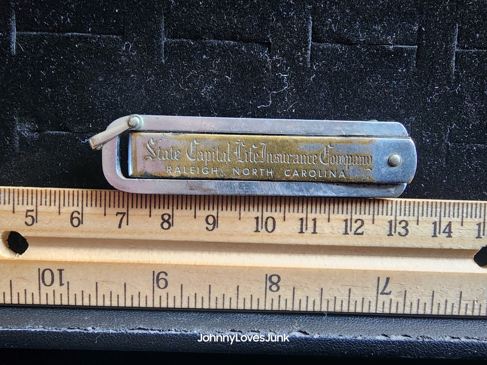 Advertising Pocketknife Bottle Opener State Capitol Life Insurance Raliegh NC