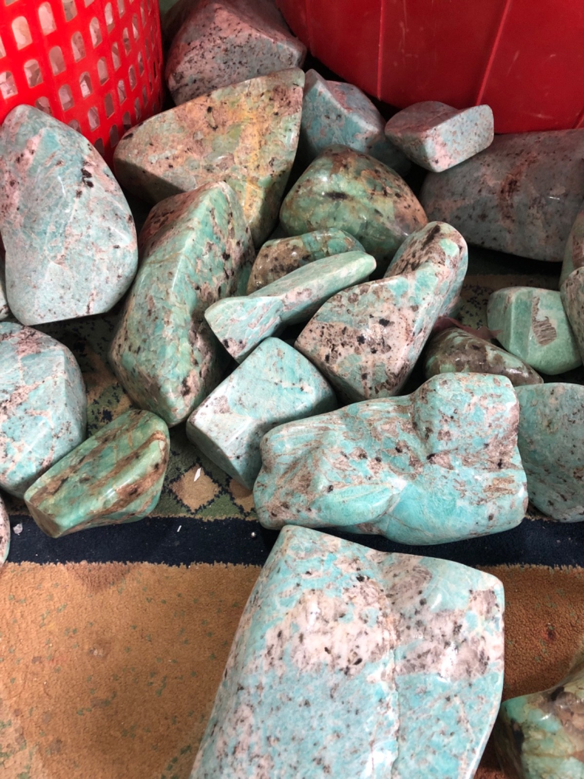 20KG Natural Amazonite Polished Crystal Mineral Specimen Gemstone Bulk Lot