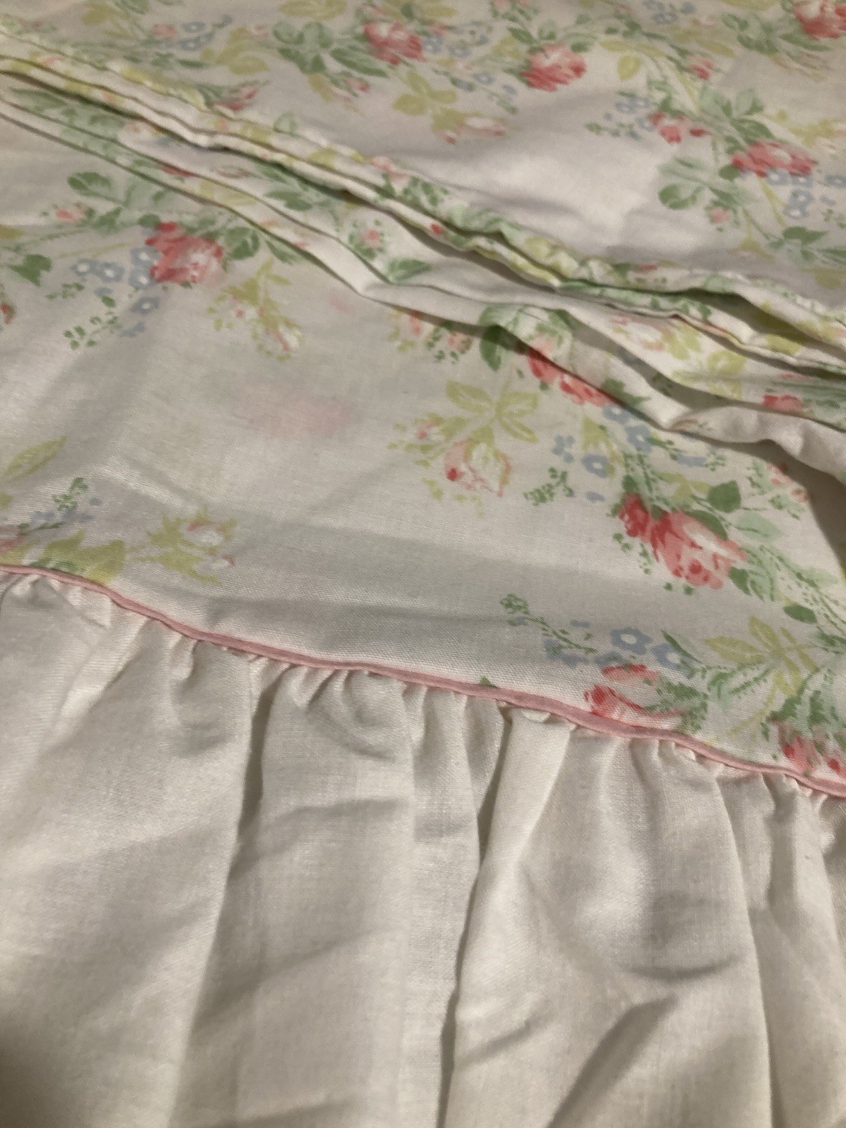 Bonnie Floral Cottagecore 2 Standard Pillowcase USA Vintage 1980’s Retro Granny