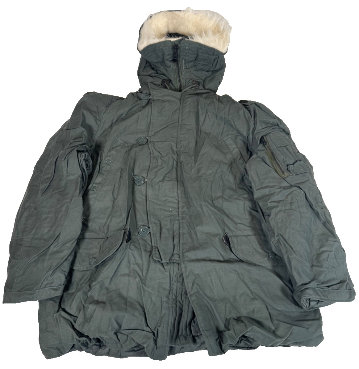 New NOS USAF US Military N-3B Extreme Cold Weather Snorkel Parka Jacket Large