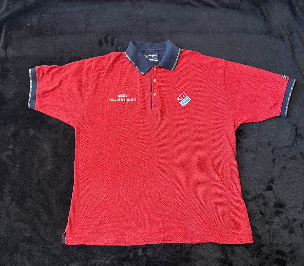 Domino's Pizza uniform would make a great HOLLOWEEN COSTUME or collectable..