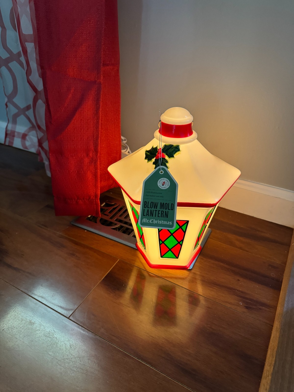 Mr. Christmas 11-inch Blow Mold Lantern White - NEW